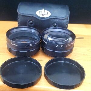 Koma Wide Angle Aux Lens & Telephoto Lens w/ Covers